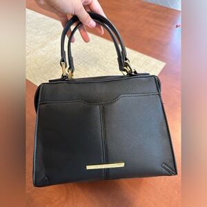 Steve Madden Gold and Black Crossbody Purse/Bag